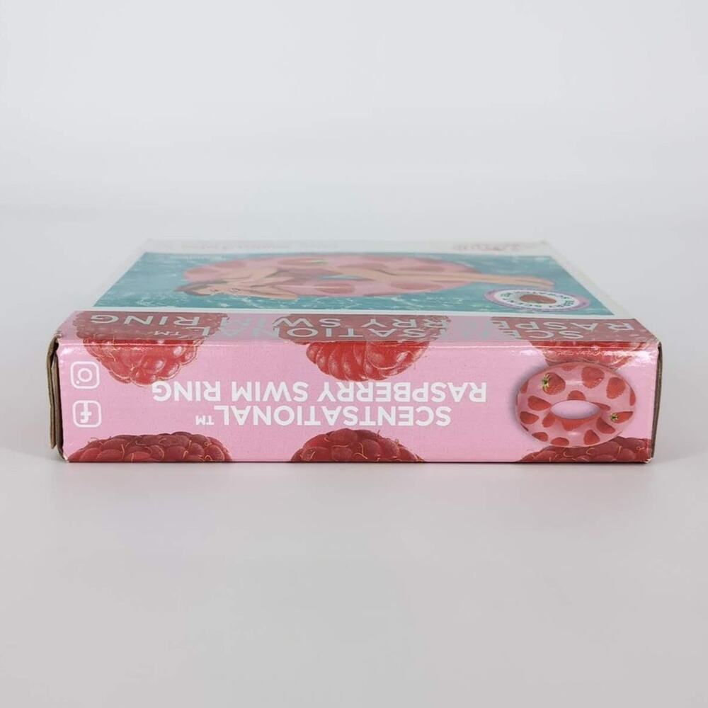 H2O Go Scentsational Raspberry Scented Inflatable Swimming Pool Ring Float - New - Picture 6 of 10